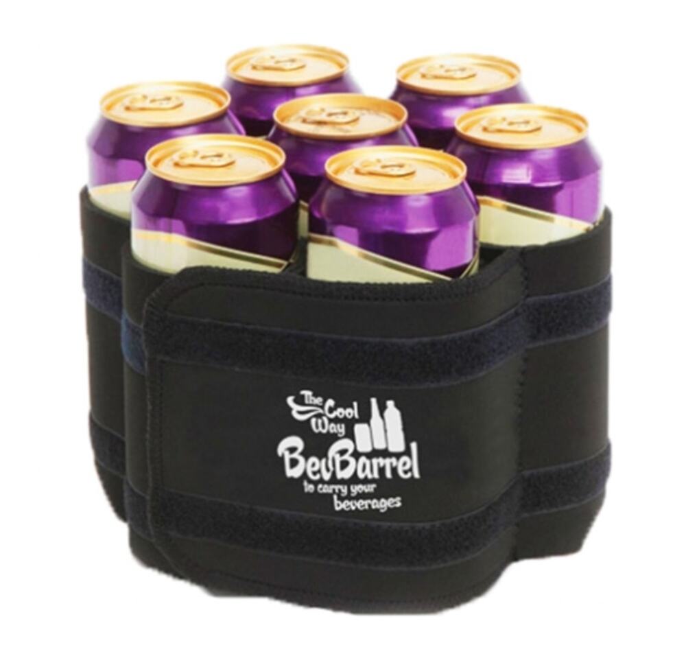 BevBarrel Beverage 7 Can Holder Cooler